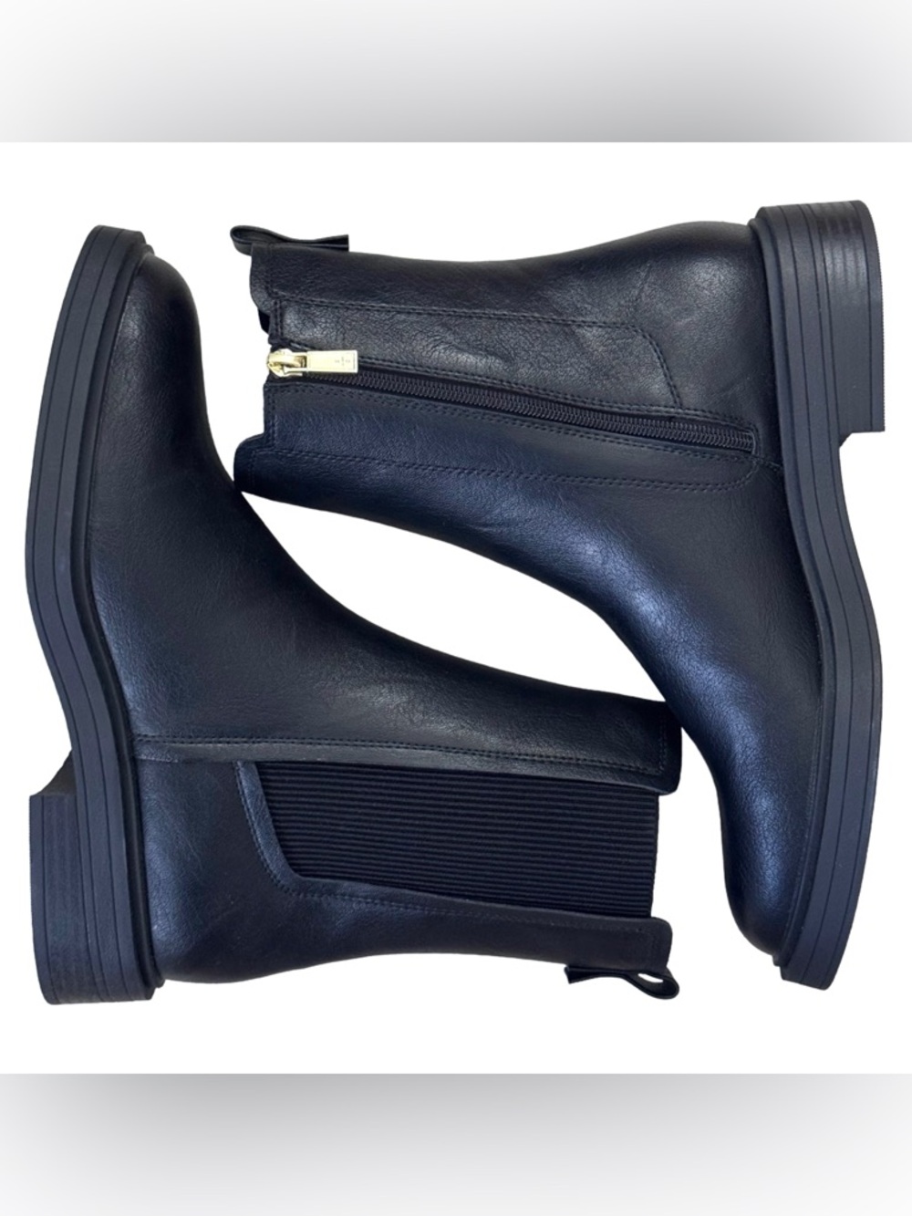 KENNETH COLE REACTION Women's Anabelle Chelsea Zipper Booties, SZ 9.5 - Picture 3 of 12